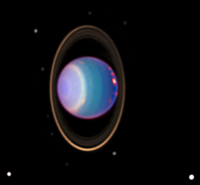 Uranus mit seinen Ringen